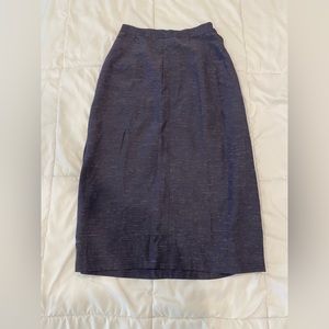 Vintage 1940’s High-Waisted Gray Midi Skirt Size XS/S